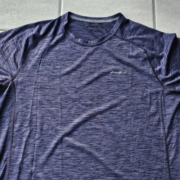Mens Eddie Bauer Motion Free Dry Active Shirt Tall Extra Large TXL Purple - Picture 2 of 2